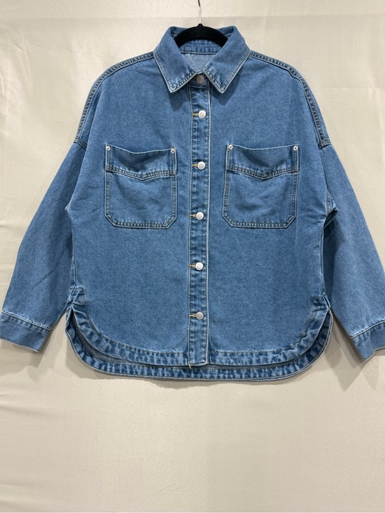 The Unbranded Brand Jackets & Blazers - Blue Denim Jean Jacket with Chest Pockets - Classic Workwear Style
